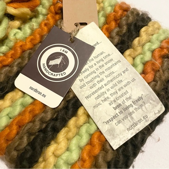 Nordbron Kids Striped Knit Beanie Hat - Picture 5 of 16